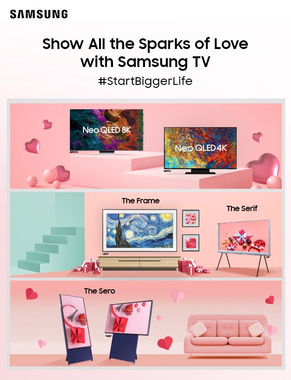 Show All the Sparks of Love With Samsung TV #StartBiggerLife
