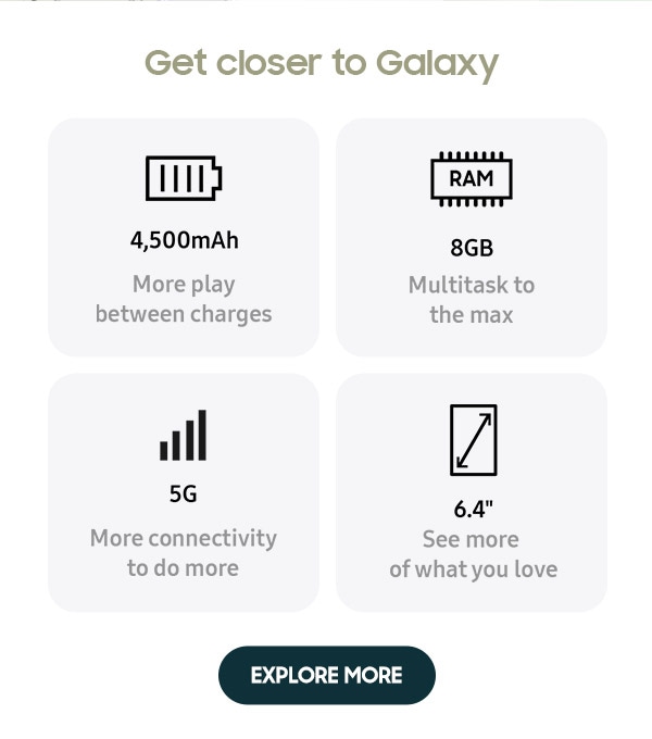 Get closer to Galaxy