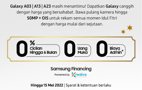 Galaxy A03|A13|A23 masih menantimu!