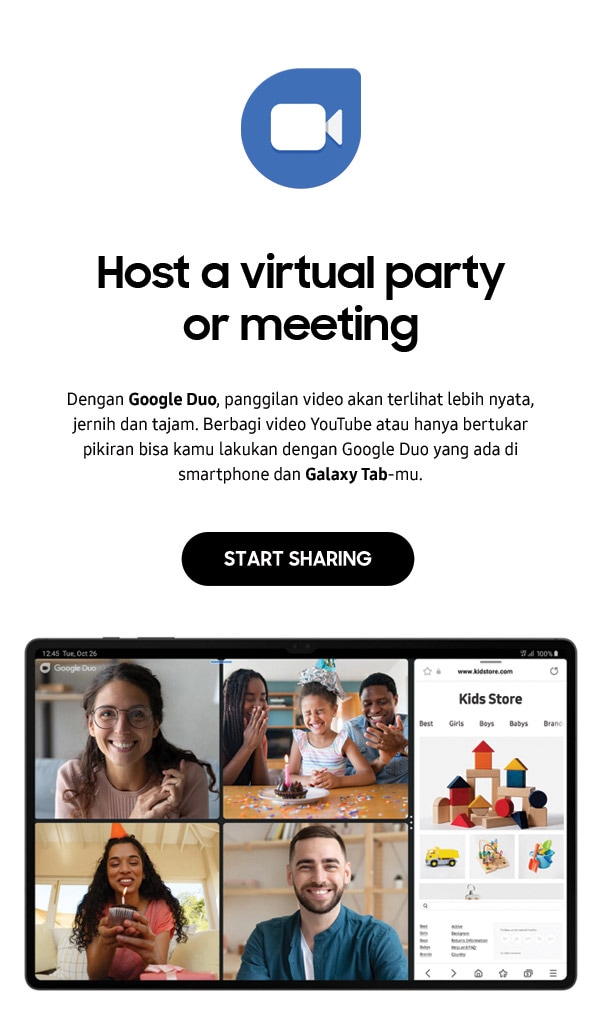 Host a virtual party or meeting