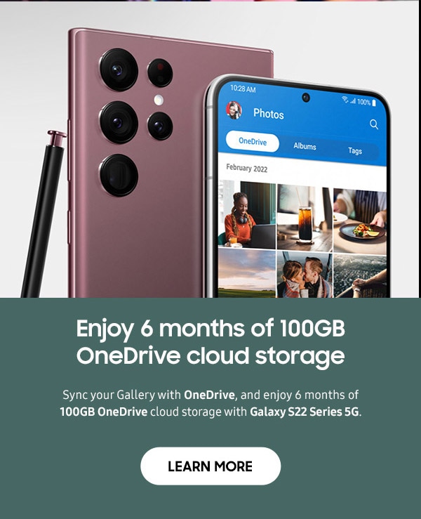 Enjoy 6 months of 100GB OneDrive cloud storage
