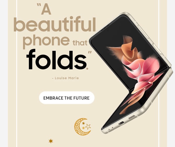 A beautiful phone that folds