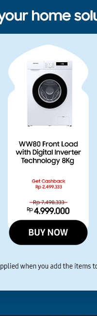 WW80 Front Load with Digital Inverter Technology 8Kg