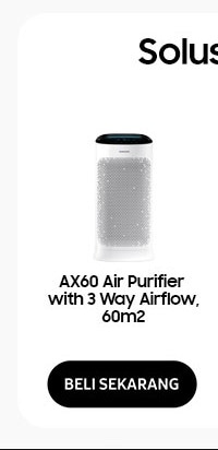 AX60 Air Purifier with 3 Way Airflow, 60m2