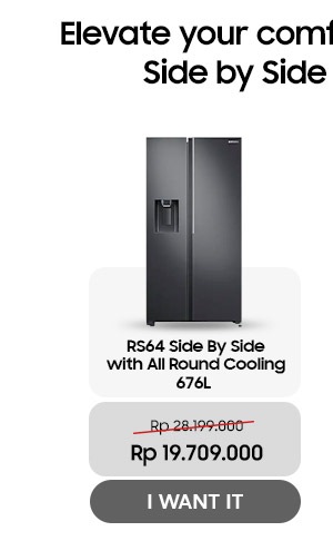 RS64 Side By Side with All Around Cooling 676L