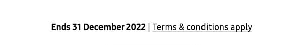 Ends 31 December 2022 | Terms & conditions apply