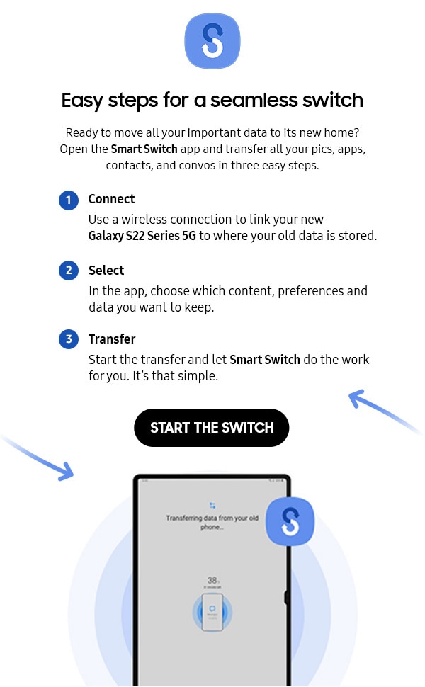Easy steps for a seamless switch