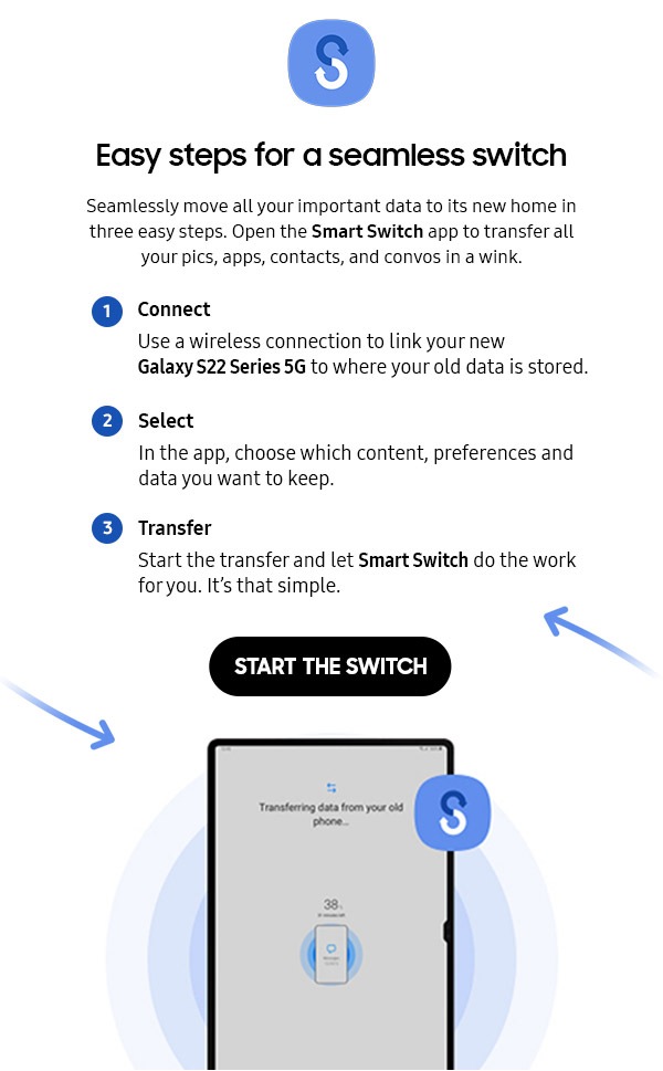 Easy steps for a seamless switch