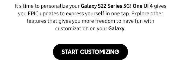 Start Customizing