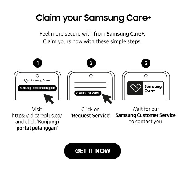 Claim your Samsung Care+