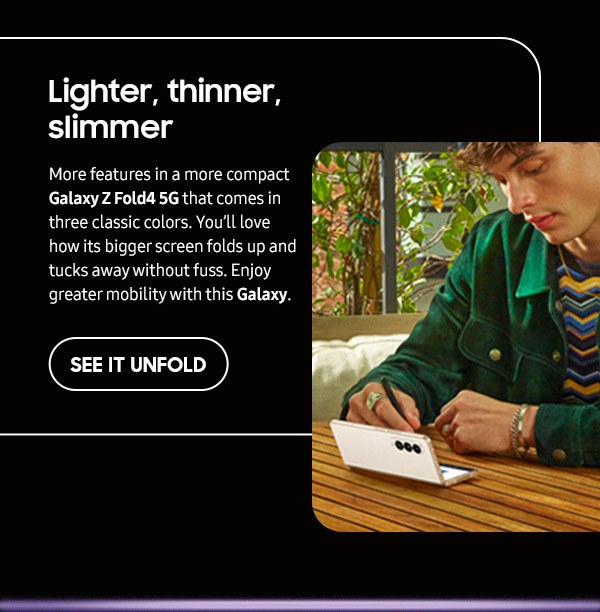 Lighter, thinner, slimmer