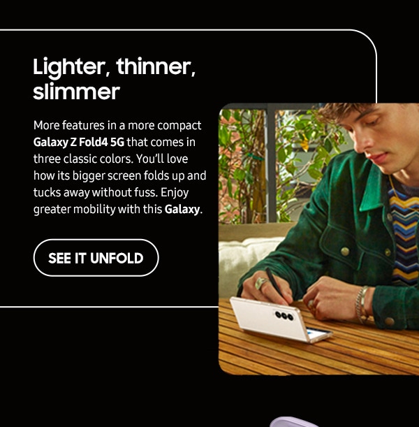 Lighter, thinner, slimmer