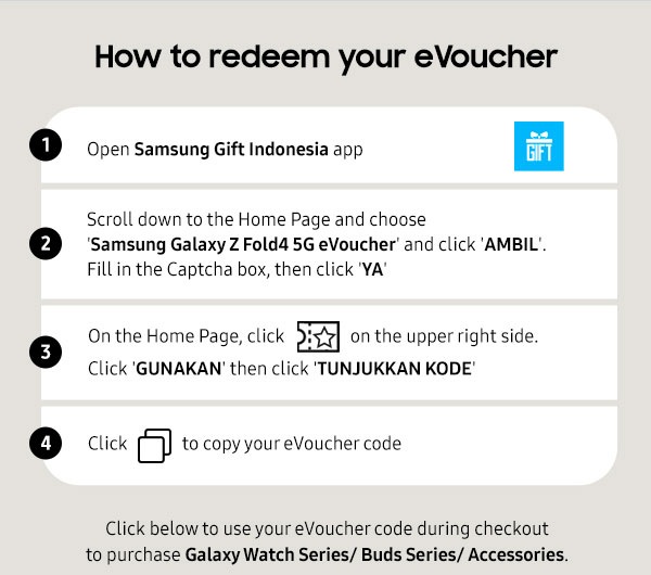How to redeem your eVoucher