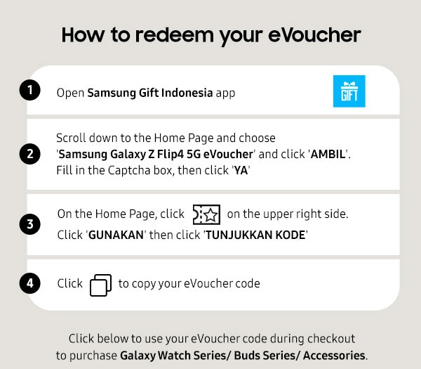 How to redeem your eVoucher