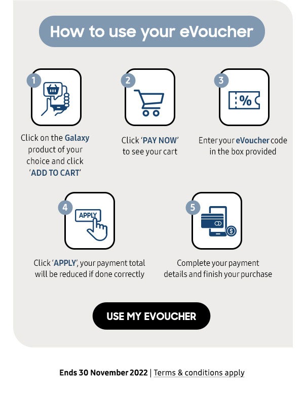 How to use your eVoucher