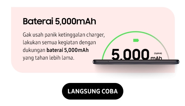 Baterai 5,000mAh