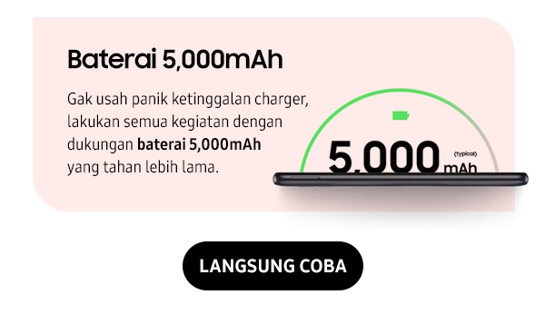 Baterai 5,000mAh