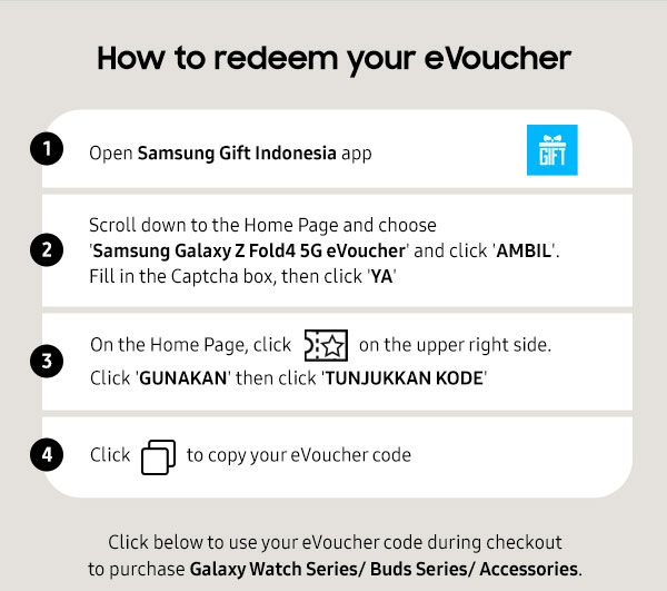 How to redeem your eVoucher