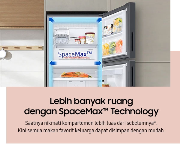 Lebih banyak ruang dengan SpaceMax™ Technology