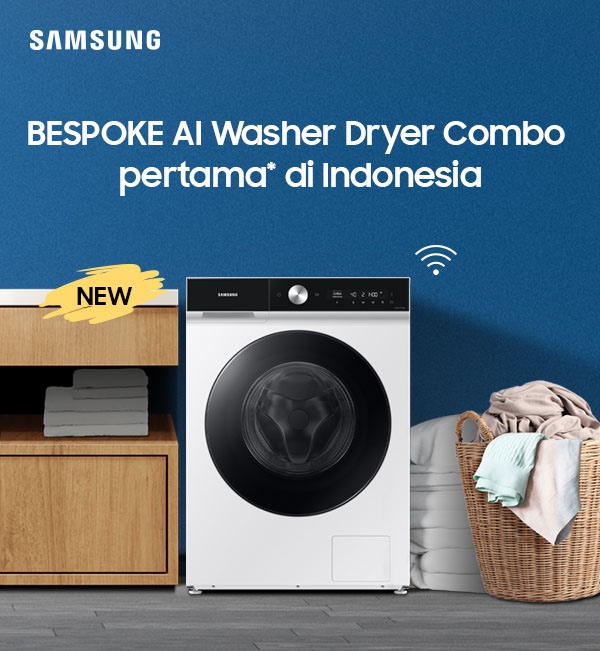 BESPOKE AI Washer Dryer Combo pertama* di Indonesia