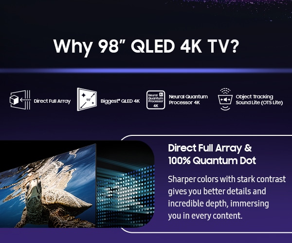 Why 98 QLED 4K TV?