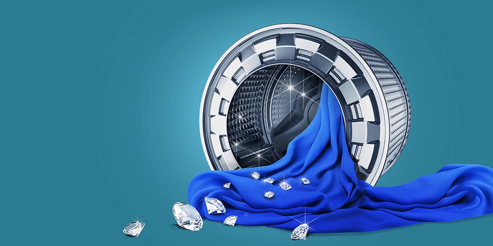 Nikmati fitur Air Turbo Drying di mesin cuci 1 tabung Samsung. Fitur modern ini membantu proses pengeringan 2x lebih cepat.