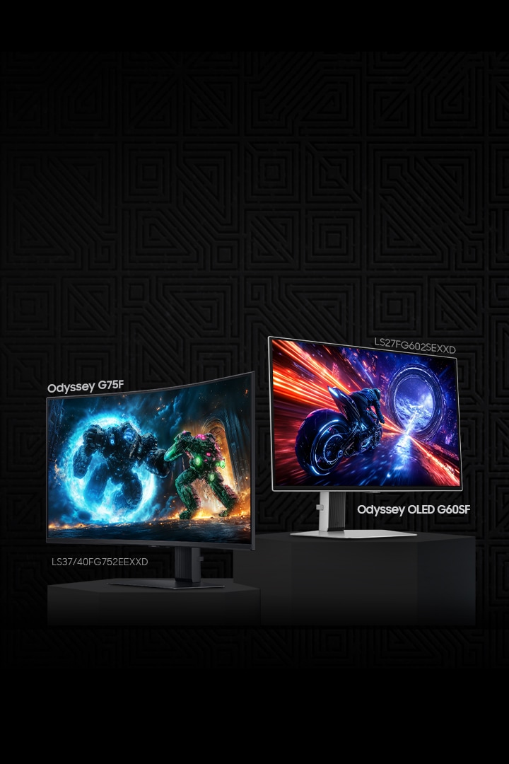 Monitor Odyssey G75F and Odyssey OLED G60SF