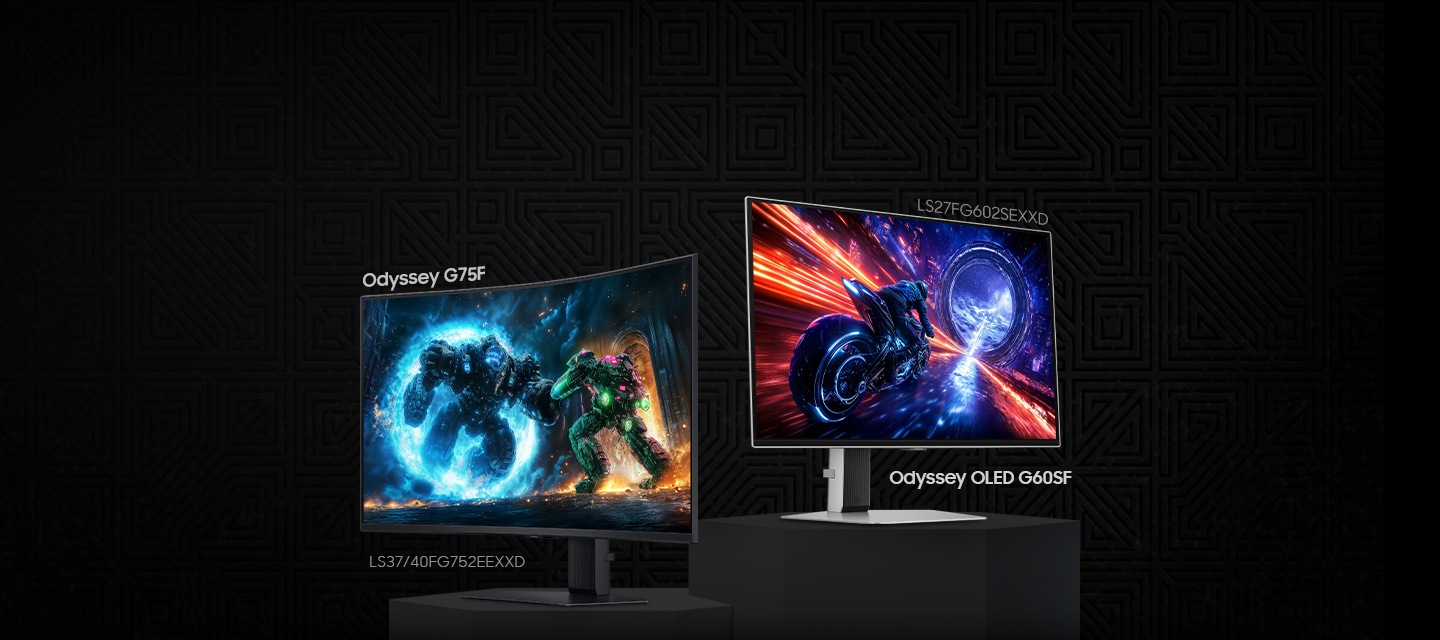 Monitor Odyssey G75F and Odyssey OLED G60SF