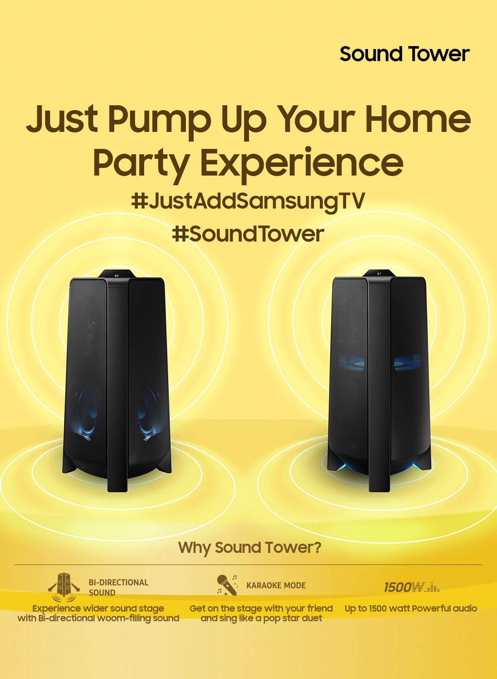 Just Add Samsung TV Sound Tower Samsung Indonesia