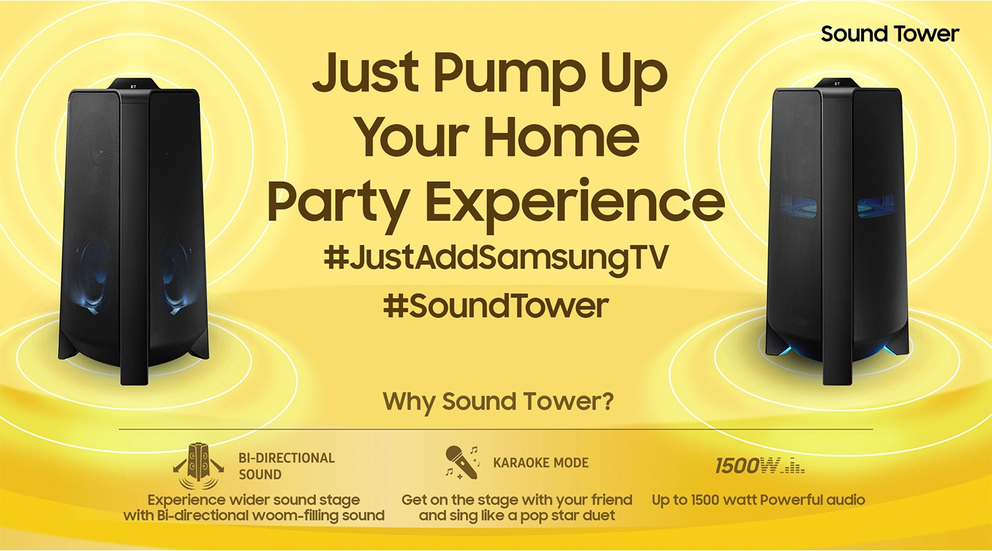 Just Add Samsung TV Sound Tower Samsung Indonesia