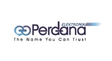 Logo Perdana Electronics, toko mitra Samsung store yang berpartisipasi