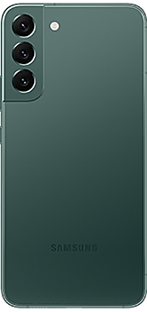 Samsung Galaxy S22 Plus màu Xanh phantom, nhìn từ phía sau. Khám phá thêm cấu hình, thông số Samsung S22+
