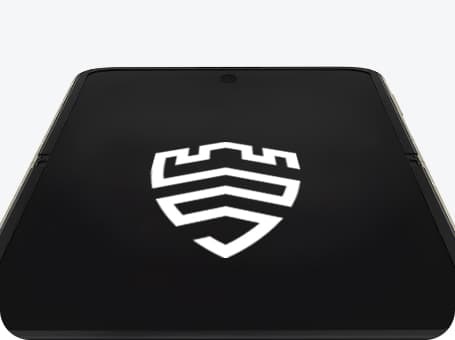 Gambar jarak dekat perangkat keras Samsung Knox yang dibuat di dalam hp Galaxy Z Flip 3 5G untuk kepentingan keamanan dan kerahasiaan data pribadi.