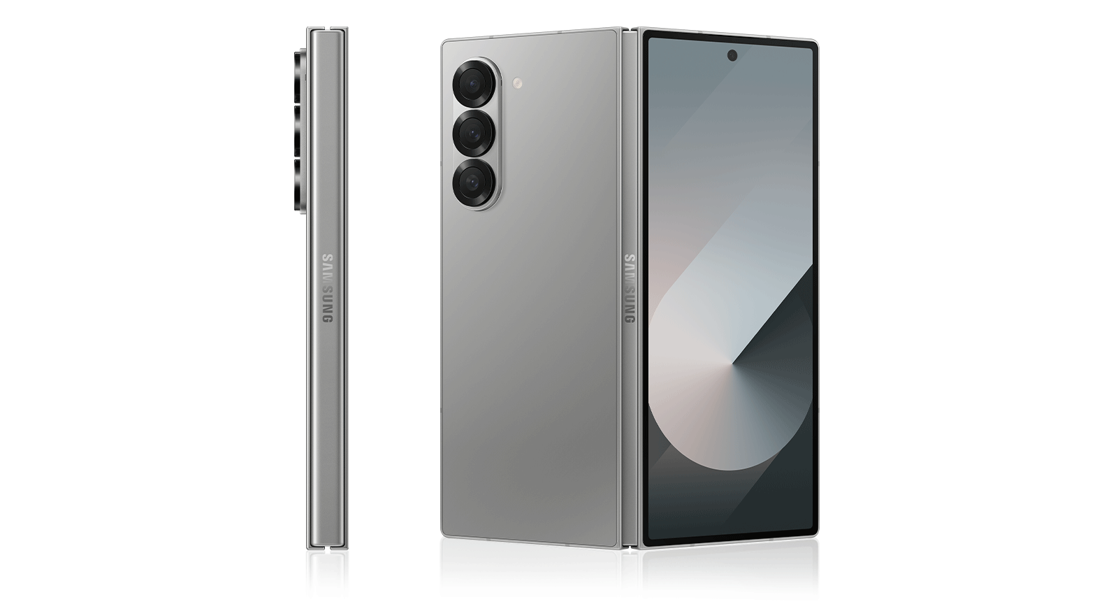 Harga Samsung Galaxy Z Fold 6 di warna Silver Shadow. Lihat Galaxy Z Fold6 di Samsung ID