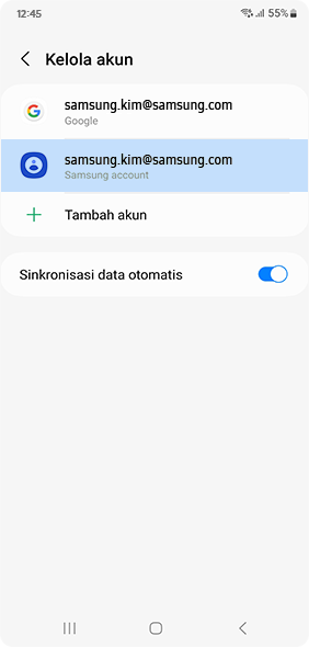 Pilih Selengkapnya dalam menu akun pengguna