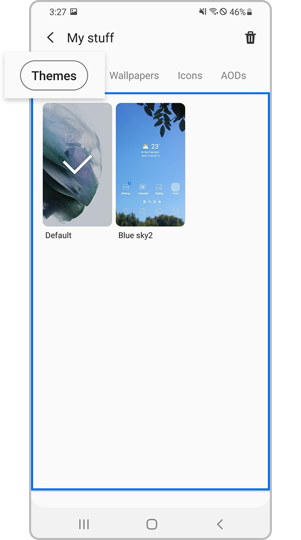 Change the theme and icons on your Galaxy phone or tablet