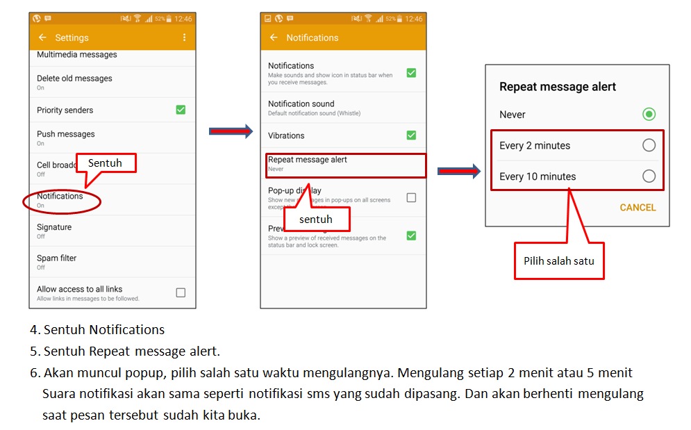 Cara Mengaktifkan Notifikasi Berulang Untuk Pesan Samsung Indonesia