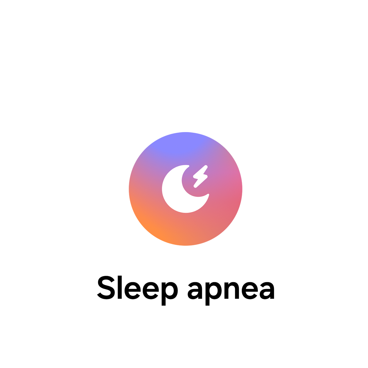 Sleep apnea icon, signifying the sleep apnea risk detection feature