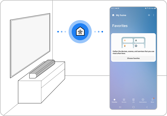 Samsung soundbar connect sales to phone