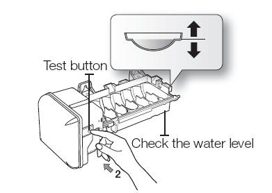 Test or reset your Samsung ice maker