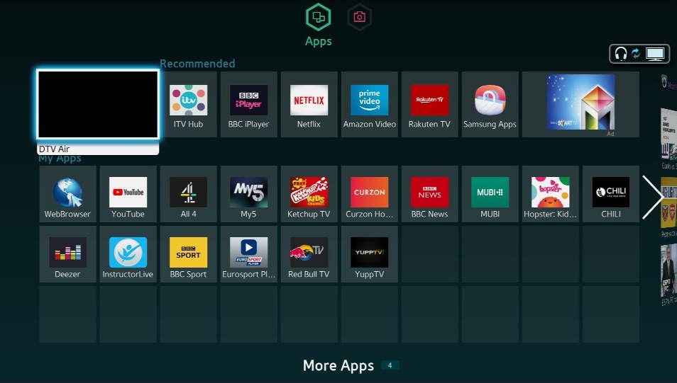 Launch apps for the Main Apps panel