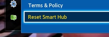 Navigate to Reset Smart Hub