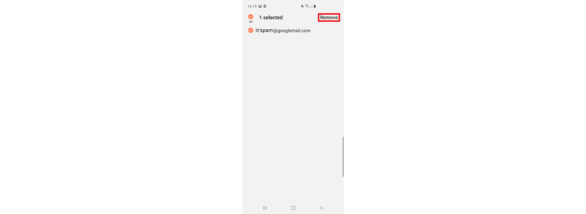Het spam filter gebruiken in de Samsung mail app 
