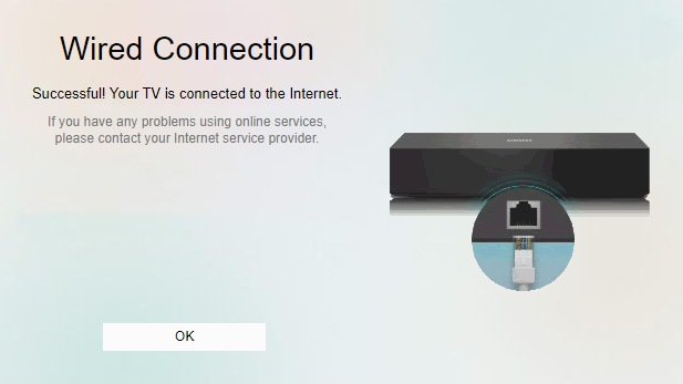 How do I check the internet settings on my TV? | Samsung Ireland