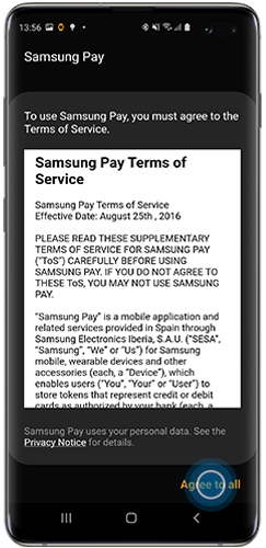 samsung pay on active 2