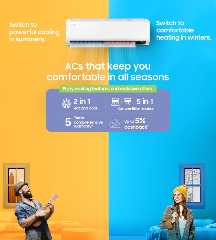 Air Conditioners | Inverter & Home AC | Samsung India