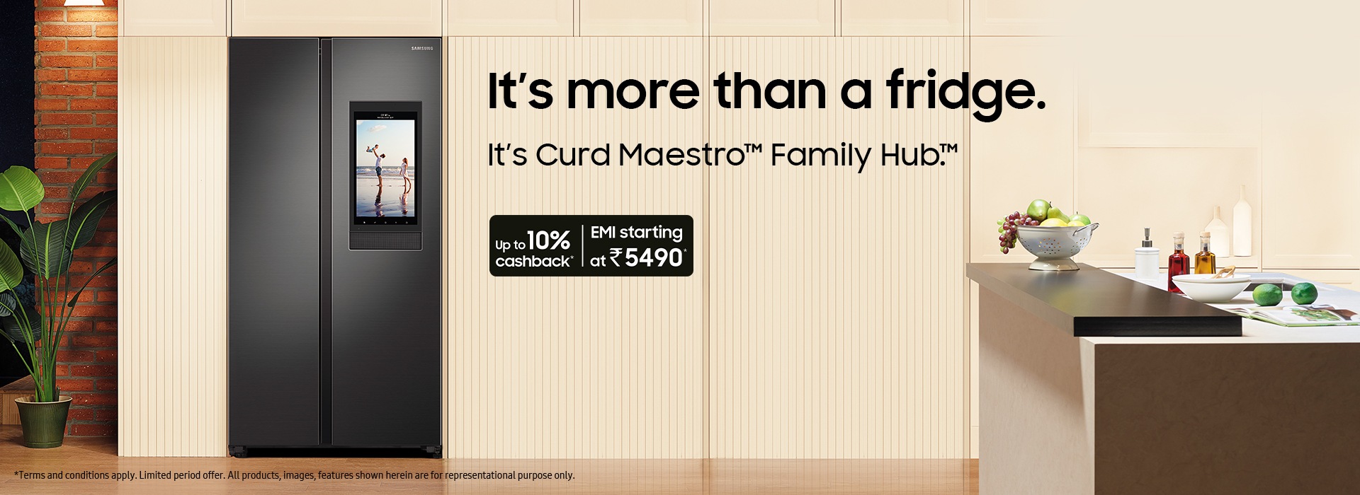 Offers on Curd Maestro™ Family Hub™ Refrigerator Samsung India