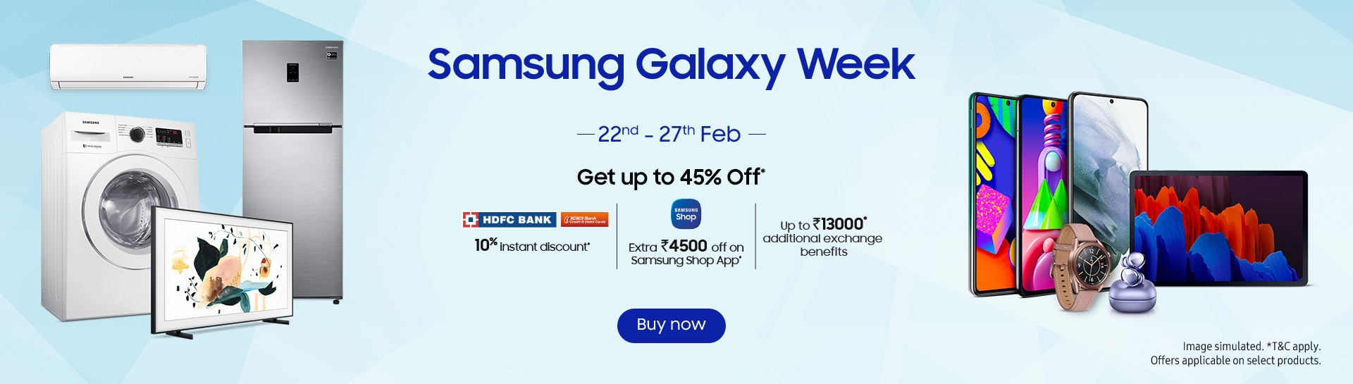 Samsung Galaxy Week Sale - Offers & Cashback | Samsung India