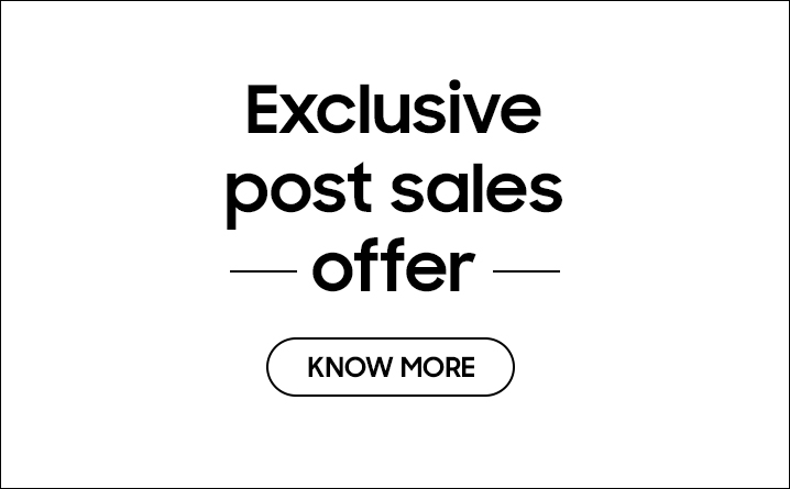 Exclusive Post Sales Offer