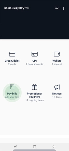 Learn how to pay bill using Samsung Pay mini